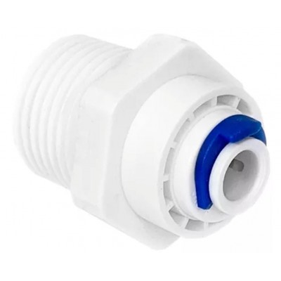 CONECTOR RETO COM ROSCA 1/2  E TUBO 1/4 